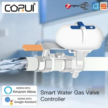 CORUI умен клапан за вода / газ Sasha умен WiFi вода, газопровод Автоматичен спирателен вентил воден клапан за smart home Алекса Google Assistant