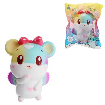 В наличност производител продава се играчка от изкуствена кожа с бавен отскок Moon Rabbit ПУ Angel Mouse, сладък лунен заек, меки играчки бижута, изкуствена кожа