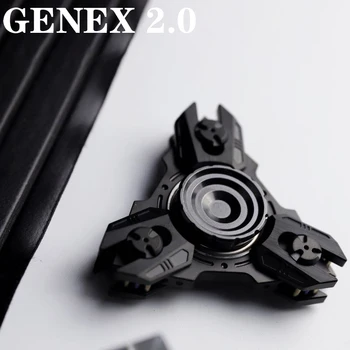 GENEX 2.0 пръстен за отпечатъци с гироскопом за облекчаване на стреса при възрастните, креативни играчки с лагери