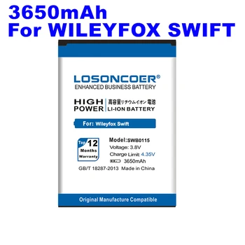 LOSONCOER SWB0115 батерия 3650 ма за смартфони Wileyfox Swift голям капацитет ~ в наличност