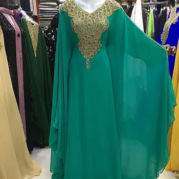 Секси дълга рокля от марокански кралски син камък, Дубай дълга риза, хавлия и Фараша, индийски дрехи Фараша