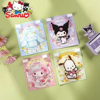Sanrio Melody Kuromi Hello Kitty Cinnamoroll Pochacco Романтична акрилни държач за карти Настолна карта окачване за картички
