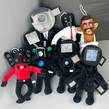 28 см Skibidi Тоалетна Плюшен Мека Кукла Играчки, Забавни Събират Подаръци за Деца от Фенове Възрастни Шефовете На Рожден Ден Аниме Детска Фигурка