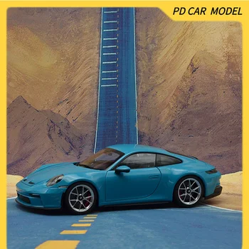 Са подбрани модел на Norev в мащаб 1:18 за 911 GT3 2021 син, подарък за приятелите и семейството си