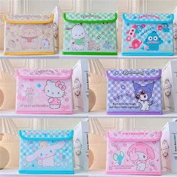 Нов Sanrio Kawaii Kuromi Cinnamoroll Кутия За Съхранение Момичета Сладък Cartoony Пискюл на Hello Kitty Преносим Сгъваема Кутия за играчки в Общежитието