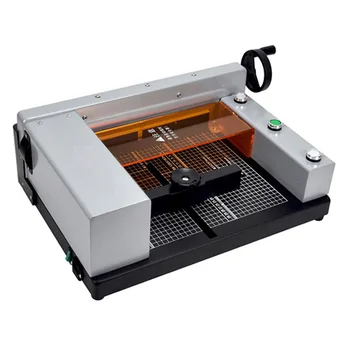 220 В автоматична машина Настолна електрическа машина за рязане на хартия с формат А4 с ЦПУ, нож за документи и книги, тример за фотохартия