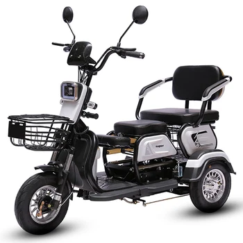 Електрическа триколка с една литиева батерия с капацитет 600 \ 800 W, скутери с електрически люк, трайни електрически автомобил за възрастни, предназначени за пътуване