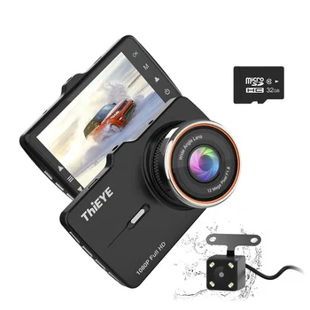 ThiEYE IP67, Водоустойчива Carbox 5R Мини video Recorder Авто Записващо устройство Dash Cam Реална Предна Камера 1080P Full HD С Две Лещи Автомобилна Камера