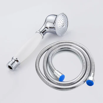 Наставка с ръчен душ в стил телефон за баня, ръчна дюза за душата, спестяване на вода, благодарение на маркуч с дължина 1,5 м