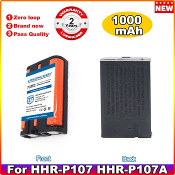 LOSONCOER 1000 mah HHRP107 Ni-MH Батерия HHR-P107 HHR-P107A HHRP107A HHR-P107A KX-TG6074PK, батерия за безжичен телефон KX-TGA300