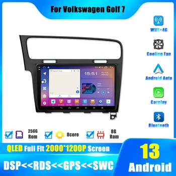 Android 13 плейър за Volkswagen Golf 7 2013-2017 Стерео Carplay Автонавигация автомобилното радио GPS Мултимедия 4G WIFI DSP видео