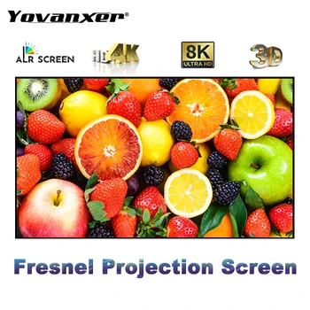 2023 Нов Прожекционен Екран Fresnel ALR 106 См с Фиксирани Панела, монтиран на стената Завеса, Най-обикновен Проектор CLR 4K 8K HD