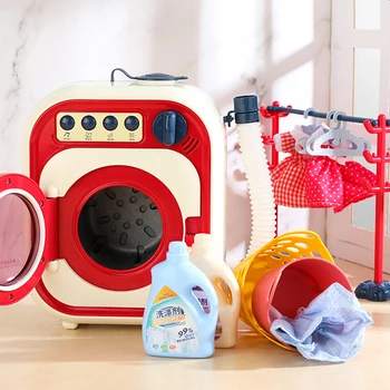 Детска перална машина, играчка, ролева игра, мини-моделиране, електрически играчки, въртящата кинетичната чистене, дошкольные играчки за момичета