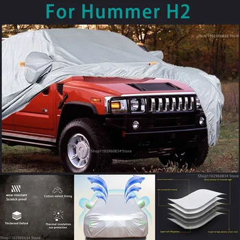 За Hummer H2 210T Водоустойчив Пълни Автомобилни седалките Външна защита от Слънцето и ултравиолетовите Прах, Дъжд, Сняг Защитен Авто Защитен калъф