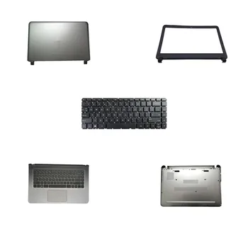 Клавиатура за лаптоп главни букви Горната част на задния капак на LCD дисплея Долния капак на корпуса за HP 256 G7 Черно САЩ