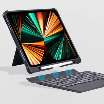 Magic Teclado bluetooth Клавиатура С подсветка Калъф за iPad 10th 5 Air Pro 10,5 10,2 8th 9th Калъф със сензорен панел за iPad Pro11 Air4