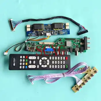 За монитор M190E1 M190E3 M190E5 DVB Такса цифрова водача 1280*1024, USB, HDMI-Съвместими VGA AV, RF САМ Kit LVDS-30Pin 4-CCFL 19