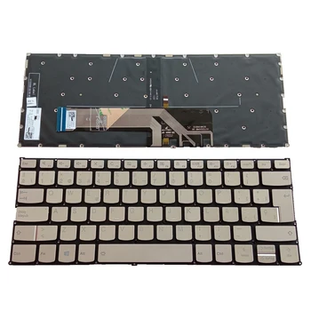 Клавиатурата на Lenovo YOGA 530-14IKB 530-14ARR 730-13IKB SP златна подсветка