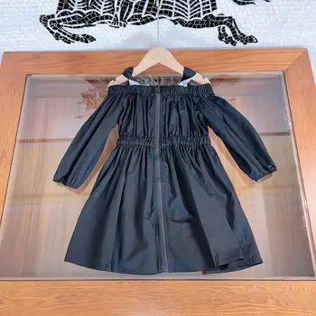 Дрехи за момичета 2023, нов дизайн, рокля на спагети презрамки за малки момичета, модерно празнична рокля на принцеса с високо качество