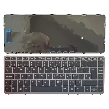търговия на едро продава клавиатура за лаптоп HP Elitebook 840 G1 850 G1 840 G2 zbook 14 Keyboard SP сребърна Рамка, Без светлина, Без Показалеца Teclado