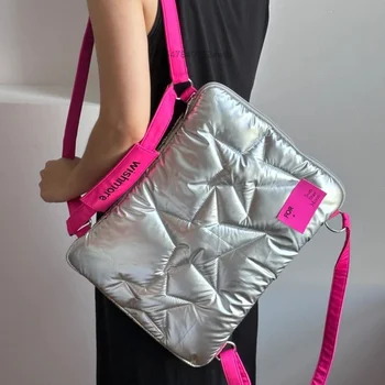2023 Нов релефно звезден пентаграм 16-цолови раници за лаптопи Macbook Apple iPad Голяма чанта за багаж с цип лека чанта за през рамо