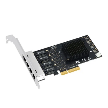 SSU Вътрешен мрежов Адаптер PCI Express 4 Порта 2500 Mbps Gigabit 10/100/1000 Mbps RTL8125B RJ-45 Кабелна Компютърен Ключ PCIE