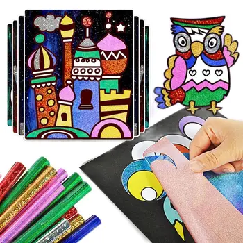 Направи си сам магически преливащи художествени етикети, комплект за рисуване, дъска за рисуване, началото на образователно обучение, креативни играчки за рисуване за деца, децата