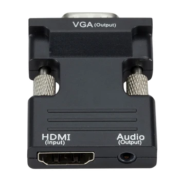 Конвертор HDMI Female VGA Female с аудиоадаптером, подкрепя заключението на сигнала 1080P