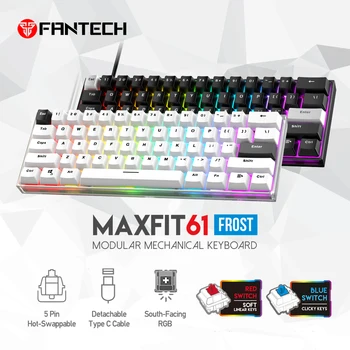 Механичен Кайборд FANTECH MAXFIT61 FROST Gaming 5-Пинов с Възможност за 
