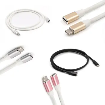 1 Метър удлинительный USB кабел Type C USB 3.1 USB-C за мъже и жени, удлинительный тел, удължителен кабел, конектор за свързване на кабел, зарядно устройство