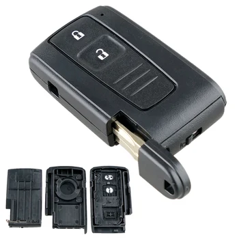 2 бутони на дистанционното на ключа на автомобила, ключодържател с нож TOY43 за играчки-ота Prius, Corolla Verso, калъф за ключове