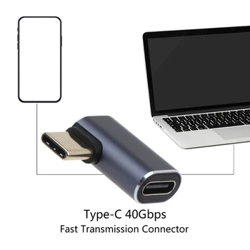 USB Type C C Адаптер за мъже и жени Адаптер Удължител Подкрепа за бързо зареждане 100 W 40 Gbit/s Пренос на данни Изход 8K @ 60Hz