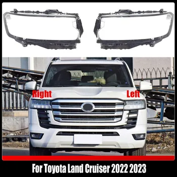 Делото пред фаровете на колата, леща от прозрачно стъкло, налобные лампи, лампа, маски за Toyota Land Cruiser 2022 2023