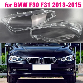 1 бр. капачка на обектива отпред фарове за кола за BMW за BMW F30 F31 серия 3 2013-2015 Авто лампа i