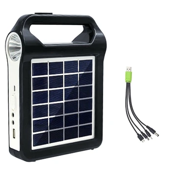 USB Порт Система на генератор на Преносими слънчеви панели Светъл и Слънчев, С Осветление Осветление
