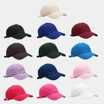 Нова стилна черна шапка, однотонная бейзболна шапка, бейзболни шапки, дебнещ ежедневни шапки за татко в стил хип-хоп за мъже и жени, унисекс шапки