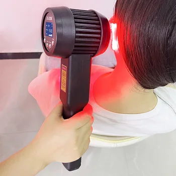 ZJZK Клас 3б Устройство за лазерна терапия със студен Диод 808 nm и 650 нм за Облекчаване на Болки в ставите ТМС Врата на Рамото на Гърба и противовоспалений