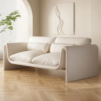 Скандинавски диван за хол, модерна луксозна тапицерия, плат извити разтегателен диван за хол, минималистичные дивани modernos години Para Sala Furniture