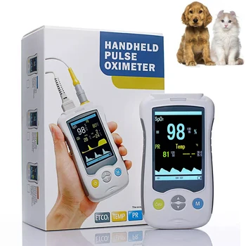 Оригинален потребителски ветеринарен монитор жизнените показатели Цветен екран ръчен Преносим термометър