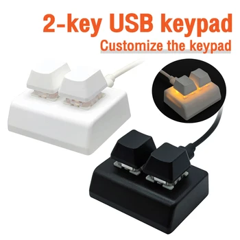 Черна RGB USB клавиатура 2 клавиши за Копиране и поставяне на парола ключов Няколко комбинации от клавиши, Потребителски клавишни комбинации OSU Детска клавиатура