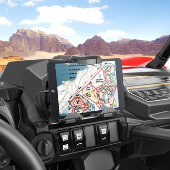 UTV Електрическо Устройство на Притежателя на GPS на Таблета, Закопчалка За 2019-2022 Can Am Маверик Sport Trail Commander Аксесоари OEM #715005212