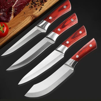 Кухненски нож от неръждаема стомана, остър мясницкий нож, от нож на главния готвач, кухненски ножове и прибори за кухня, многофункционален нож