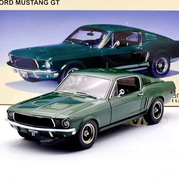 AUTOART 1:18 Mustang GT390 Сплав с напълно открит моделиране Ограничена серия от Сплав на метални Статичен модел на кола Играчка в подарък