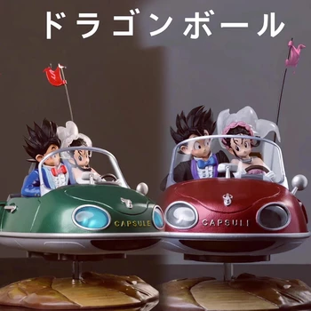 Ново Аниме Dragon Ball Z Goku И Чичи Деня на Сватбата Романтично Пътуване с Автомобил PVC Фигурка Модел Играчка 21 см Коледни Подаръци За Рожден Ден