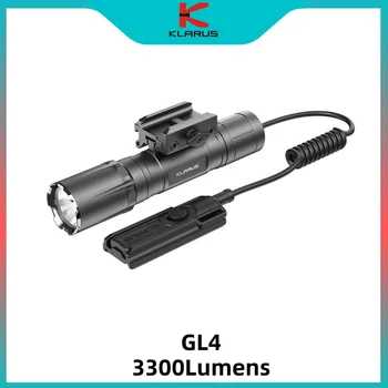Klarus GL4 3300 лумена на 370 метра USB Type C, акумулаторна батерия тактически фенер Light Rail Факел Kit