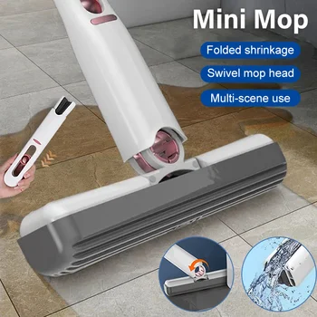 Нова мини-въже за миене на подове, парцал за миене на автомобилни стъкла, въже за миене на прозорци, преносим чистачки, екран, препарат за почистване на масата, въже, инструменти за почистване на