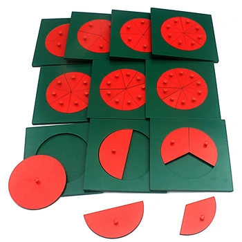 Детски математически Монтесори играчки, дървени кръгове за финансиране от 1-10, образователни дървени играчки, кръгла дъска за улавяне на