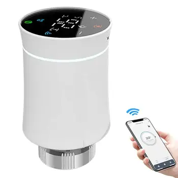 Умен термостат радиатора Умни термостати за отопление на дома Точен умен радиатор с дистанционно управление за домашно гласов контрол