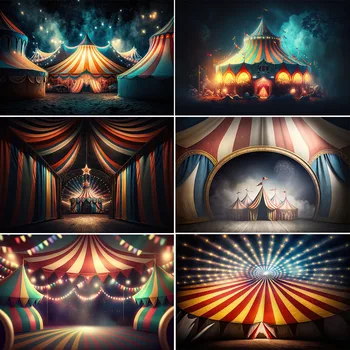 Фон за снимки в цирка Bonvvie, детски душ, рожден Ден, снимков фон, декор за парти с въздушно топка, фотографско студио