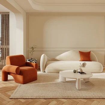 Домашен диван за хол, стол за ъглов конференция, детско столче, разтегателен диван и табуретки, скандинавските дивани, Модерни градински мебели Mzy
